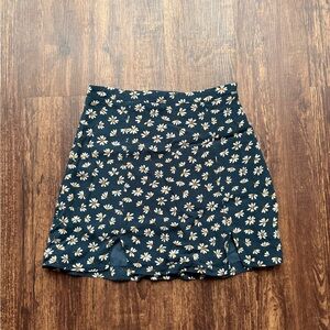 Women’s Cooperative Blue Floral Mini Skirt - Size 2